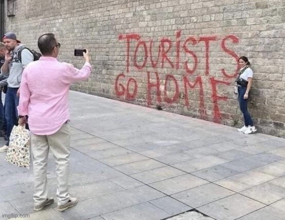 Visitors | image tagged in visitor hot spot,tourists,go home,photos,fun | made w/ Imgflip meme maker