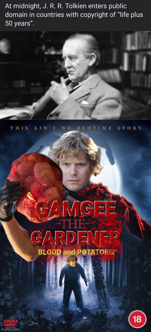 Gamgee the Gardner: Blood and Potatoes | image tagged in lotr,winnie the pooh | made w/ Imgflip meme maker