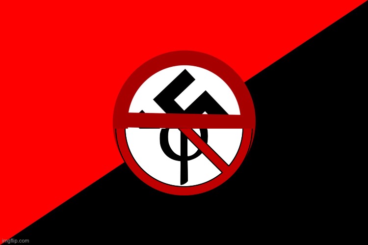 Anti Furry Anti Nazi Flag Blank Template Imgflip