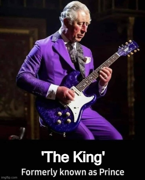 The King | 'The King' | image tagged in classic rock,satire | made w/ Imgflip meme maker