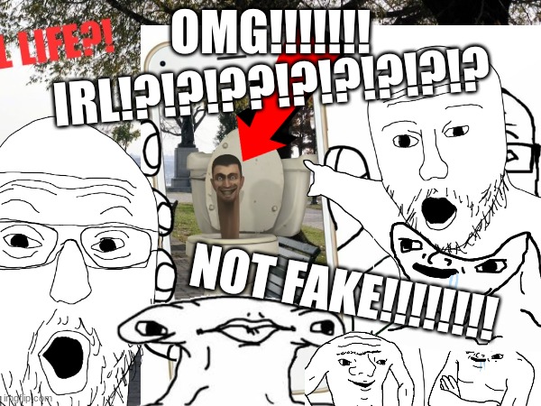average 4 year old w/ an iphone 13 or an ipad | OMG!!!!!!! IRL!?!?!??!?!?!?!?!? NOT FAKE!!!!!!!! | image tagged in gen alpha,clickbait,wojak | made w/ Imgflip meme maker