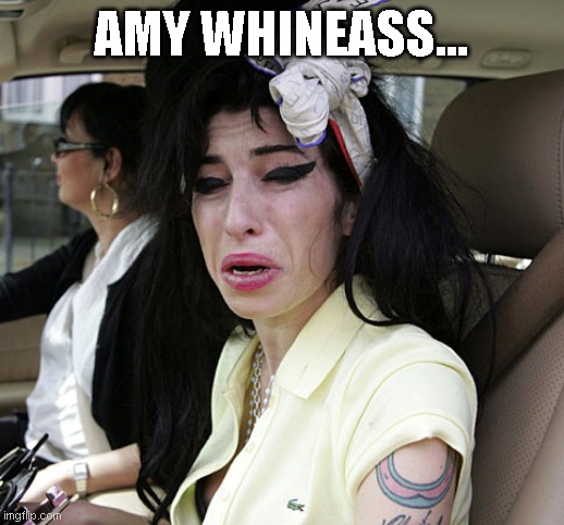 AMY WHINEASS... | image tagged in funny memes,lol so funny,too funny | made w/ Imgflip meme maker