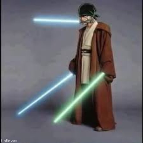 Jedi Zoro, Wielder of the Three-Saber Style | made w/ Imgflip meme maker