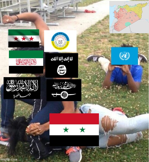 Syrian Civil War: | image tagged in guy recording a fight | made w/ Imgflip meme maker