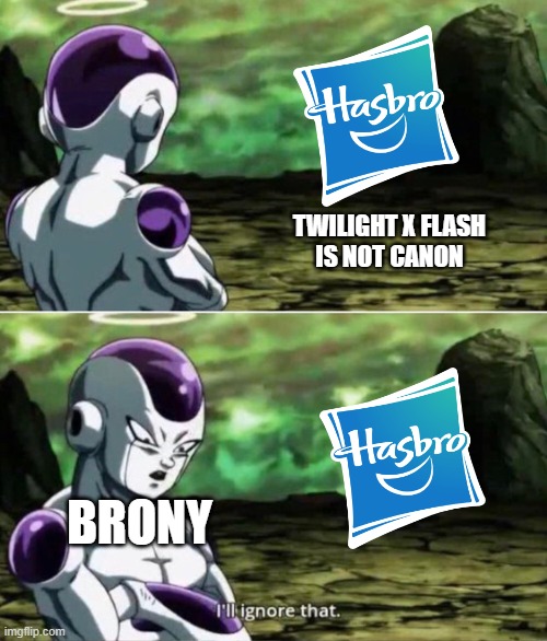 Twilight X Flash | TWILIGHT X FLASH
IS NOT CANON; BRONY | image tagged in mlp,my little pony friendship is magic,my little pony meme week,i ignore that,dragon ball z | made w/ Imgflip meme maker
