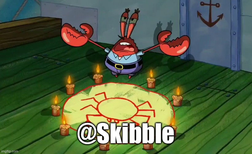 Mr Crabs Summons Pray Circle Imgflip