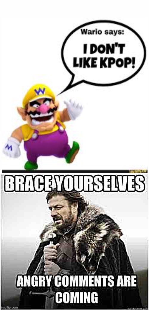 Wario..What have you done | image tagged in blank white template | made w/ Imgflip meme maker
