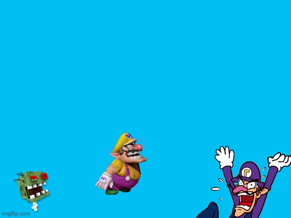 Wario dies from the zombie head | made w/ Imgflip meme maker