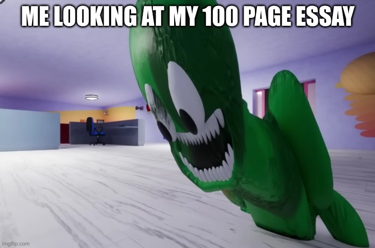 my essay | ME LOOKING AT MY 100 PAGE ESSAY | image tagged in wtf,essay,funny | made w/ Imgflip meme maker