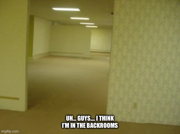 UH… GUYS…. I THINK I’M IN THE BACKROOMS | made w/ Imgflip meme maker
