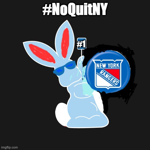 New York Rangers | #NoQuitNY; #1 | image tagged in playoffs,ice hockey,hockey,goals | made w/ Imgflip meme maker