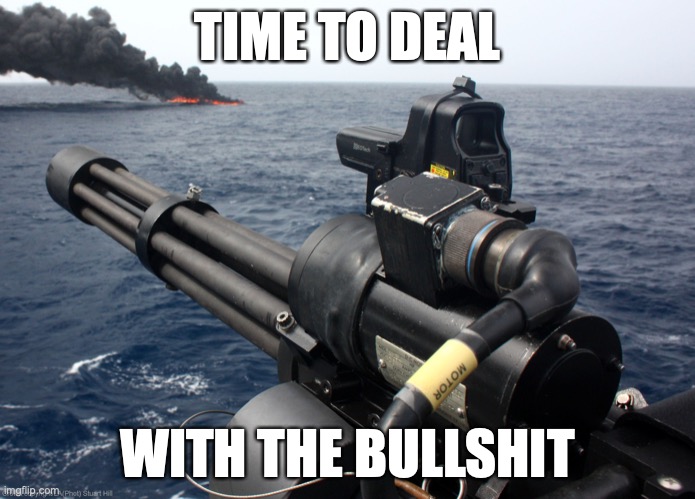 Second Amendment be like | TIME TO DEAL; WITH THE BULLSHIT | image tagged in memes,badass,relatable | made w/ Imgflip meme maker