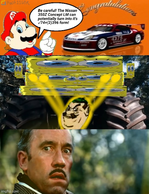 The Nissan 350z Concept LM is secretly OP in GTConcept2002 | image tagged in random,spongebob,inspiration,gran turismo,memes | made w/ Imgflip meme maker