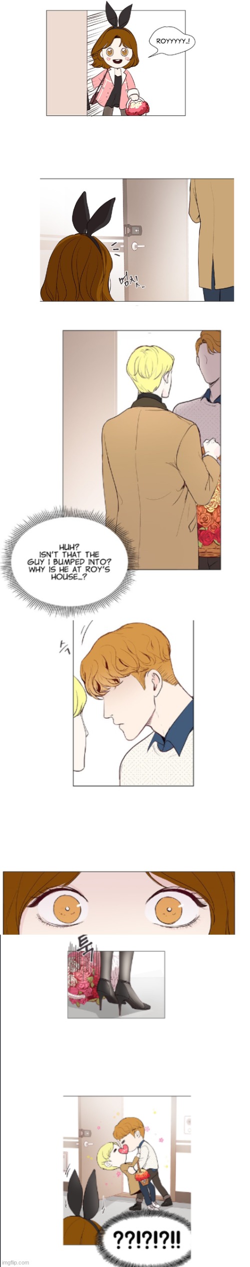 this is a rather surprising way to find out your bf is gay | image tagged in anime,manga,manhwa | made w/ Imgflip meme maker