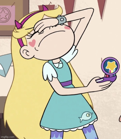 image tagged in star butterfly facepalm | made w/ Imgflip meme maker