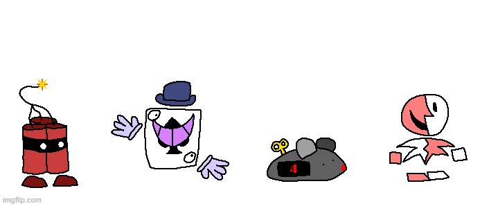 made some enemies for my paper mario styled rpg, thought i'd post them here | made w/ Imgflip meme maker