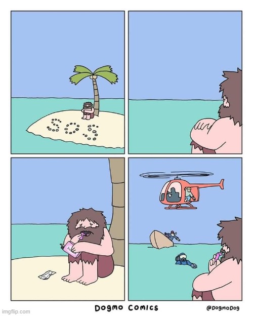 image tagged in island,stranded,sos,bubblegum,boat,helicopter | made w/ Imgflip meme maker
