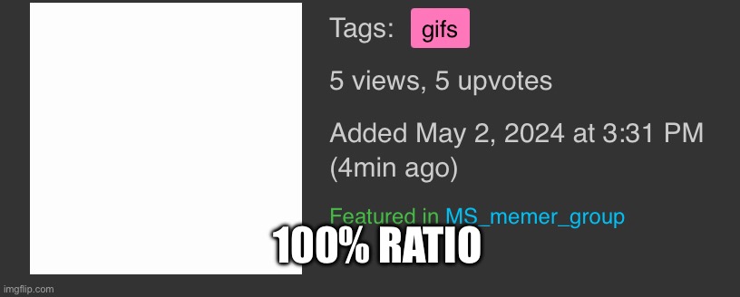 100% RATIO | made w/ Imgflip meme maker