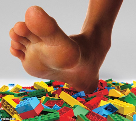 stepping on legos | image tagged in stepping on legos | made w/ Imgflip meme maker