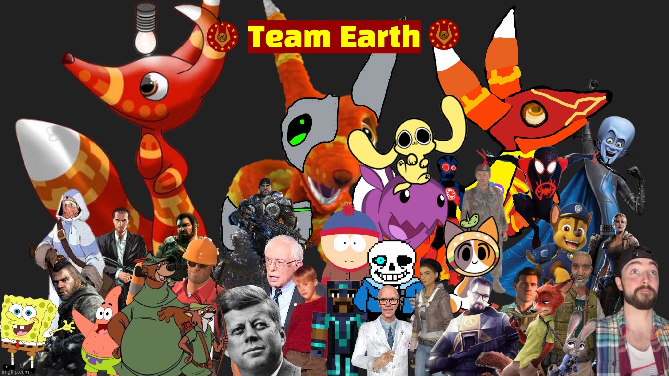 All of Team Earth(5/3/24) | made w/ Imgflip meme maker