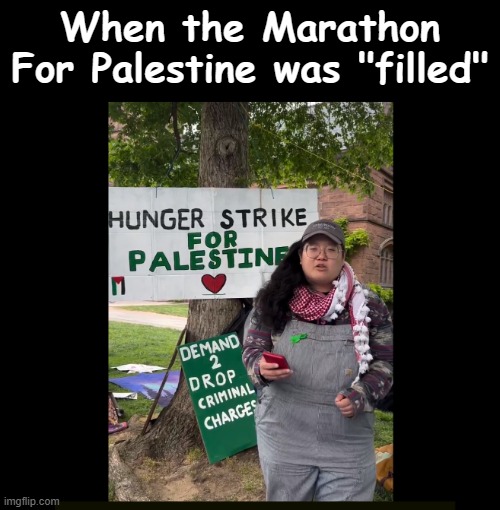 When the Marathon For Palestine was "filled" | image tagged in funny | made w/ Imgflip meme maker