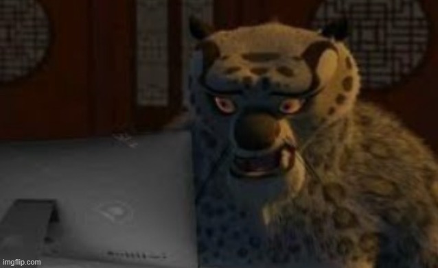 image tagged in tai lung computer | made w/ Imgflip meme maker