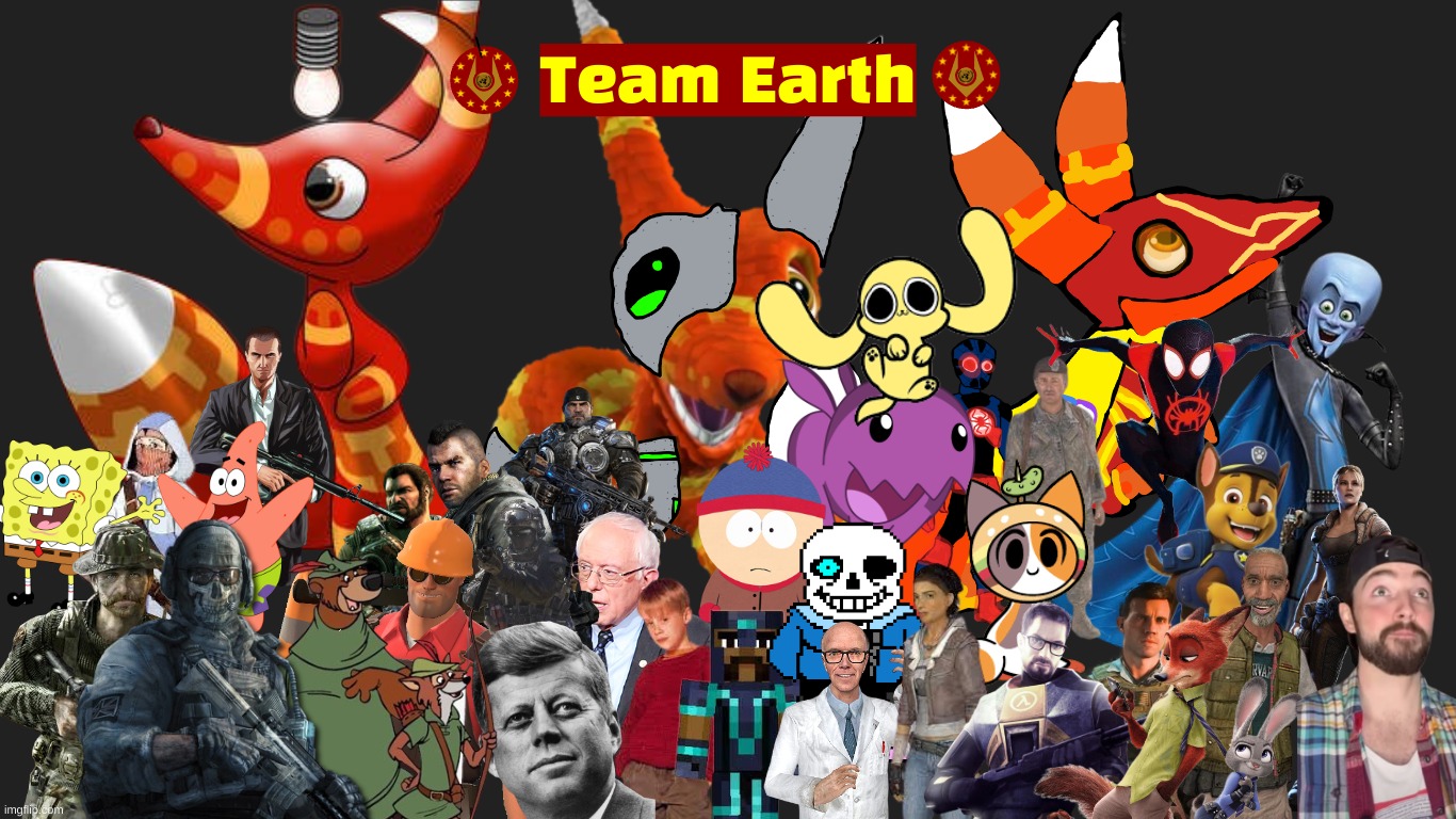 All of Team Earth(5/7/24) | made w/ Imgflip meme maker