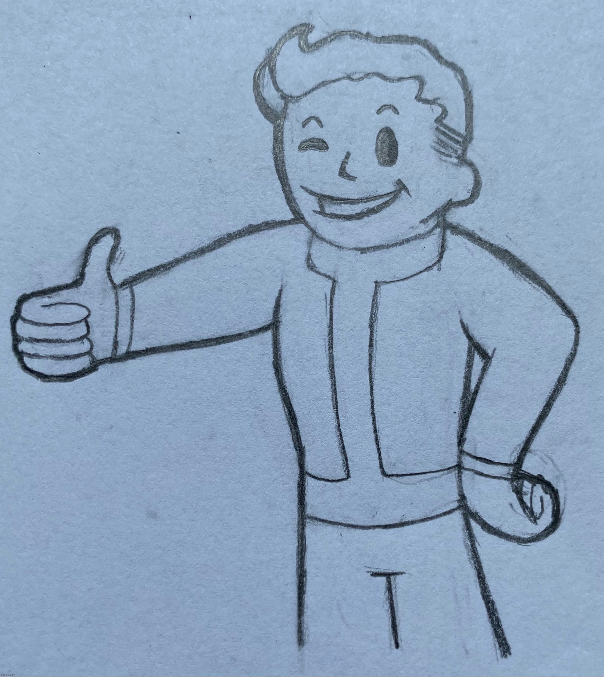 Vault boy moment | image tagged in fallout,vault boy,yippee | made w/ Imgflip meme maker
