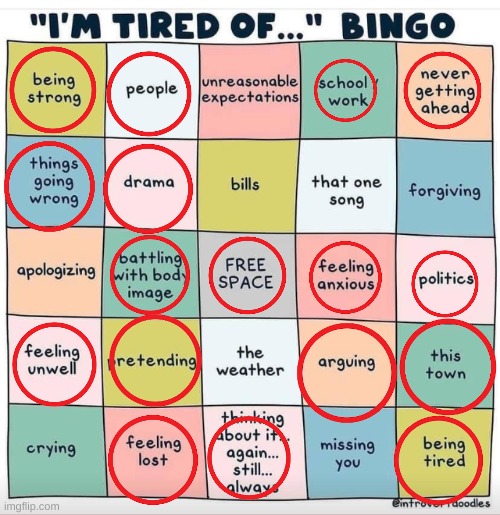 Tired of bingo | image tagged in tired of bingo | made w/ Imgflip meme maker