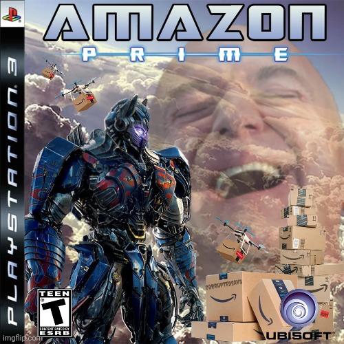 Good game. | image tagged in amazon,optimus prime,transformers,fake,oh wow are you actually reading these tags | made w/ Imgflip meme maker