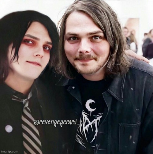 I'm crying. | image tagged in gerard way,mcr,now and then | made w/ Imgflip meme maker