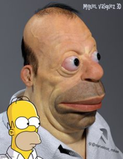 image tagged in memes,homer simpson,cursed image | made w/ Imgflip meme maker