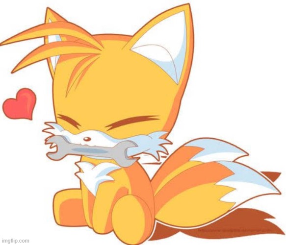 Yipeee moar tails (art credit : I think ?y/n? on Pinterest or Idk..) | image tagged in tails,wholesome,foxxo,fox | made w/ Imgflip meme maker