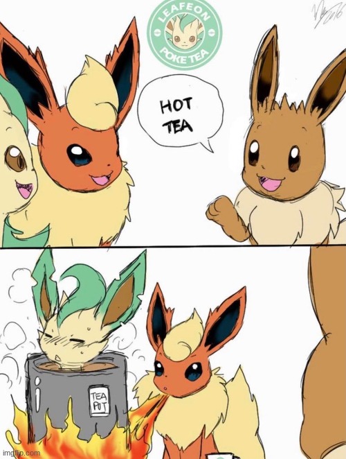 noo leafeon! | image tagged in eeveelution | made w/ Imgflip meme maker