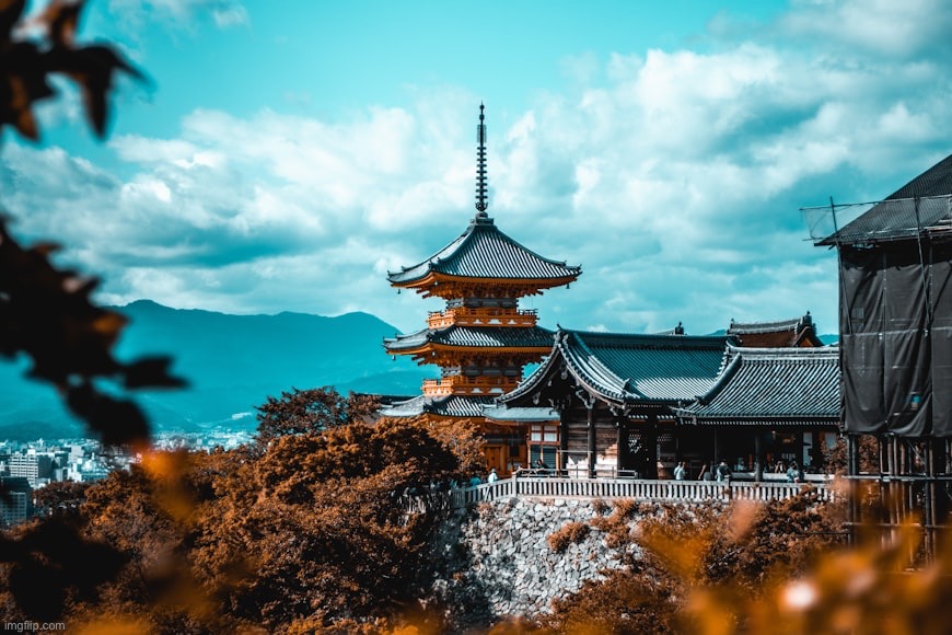 Kyoto, Japan | image tagged in japan,temple,photography | made w/ Imgflip meme maker