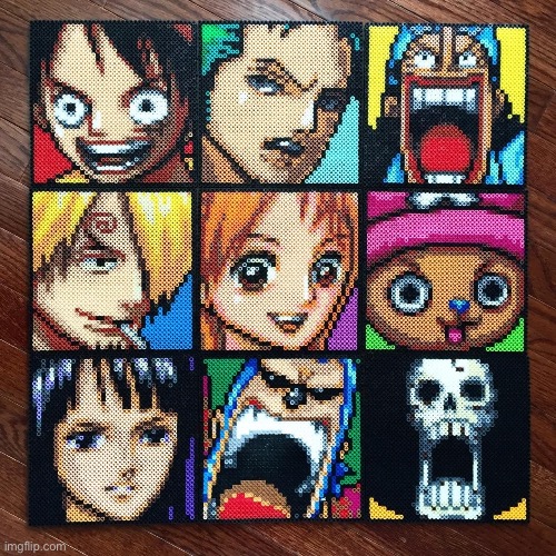 WHERE DO PEOPLE FIND THE TIME AND EFFORT AND MONEY TO DO THINGS LIKE THIS | image tagged in peeler beads,melty beads,one piece | made w/ Imgflip meme maker