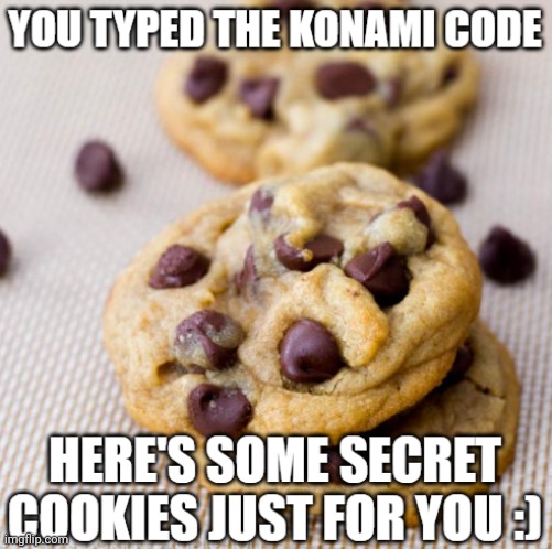 What a template. | image tagged in you typed the konami code,videogames,secrets,cheat,easter egg | made w/ Imgflip meme maker
