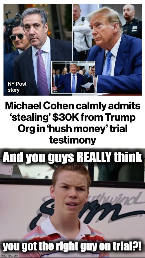 This nonsense, while unchecked crime ravages New York | NY Post
story; And you guys REALLY think; you got the right guy on trial?! | image tagged in you guys are getting paid,memes,new york,donald trump,michael cohen,democrats | made w/ Imgflip meme maker