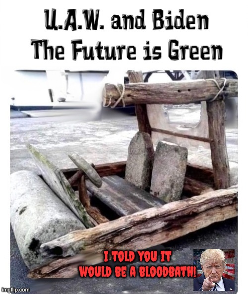 Biden is taking us back to the stone age. | I told you it would be a bloodbath! | image tagged in bloodbath,zero emissions | made w/ Imgflip meme maker
