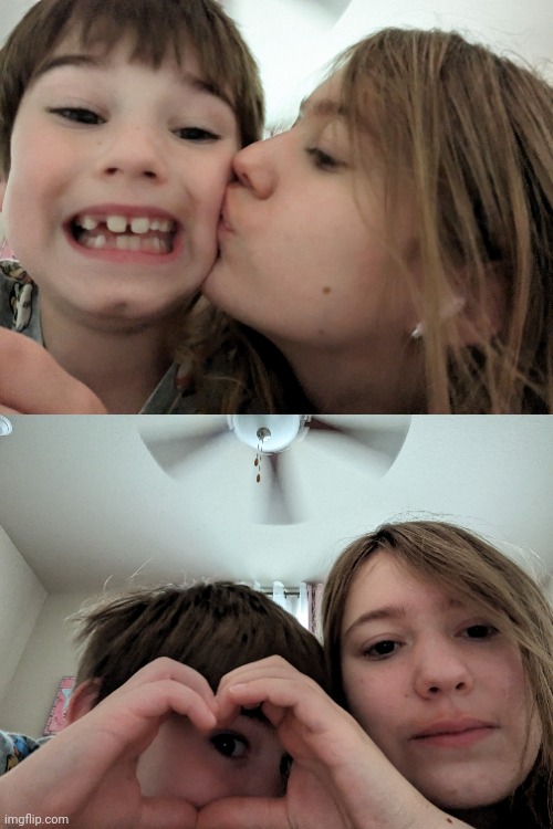 Me and my lil bro | image tagged in siblings,love,face reveal | made w/ Imgflip meme maker