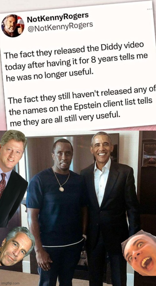 Diddy, Dingle Barry and Jailbait Bill | image tagged in p diddy and dingle barry soetero,bill clinton | made w/ Imgflip meme maker