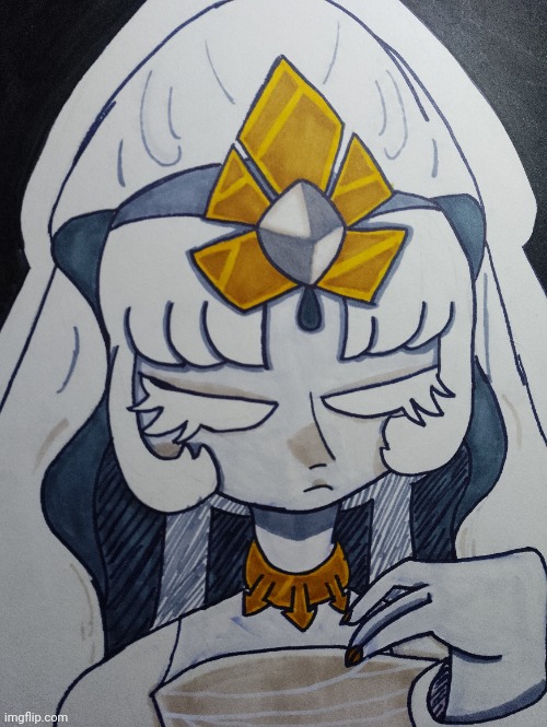 Drew Mystic Flour to celebrate her release tomorrow | image tagged in cookie run kingdom,crk,drawing,cookie | made w/ Imgflip meme maker