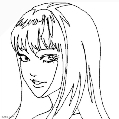 tomie <3 | image tagged in memes,blank transparent square | made w/ Imgflip meme maker
