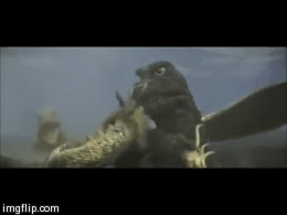 Godzilla monster don't take no shit