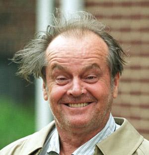 Jack Nicholson Crazy Hair Blank Meme Template