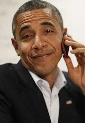 High Quality obama phone Blank Meme Template