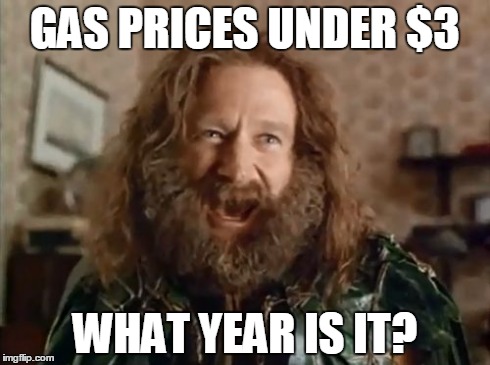 What Year Is It Meme | GAS PRICES UNDER $3 WHAT YEAR IS IT? | image tagged in memes,what year is it,AdviceAnimals | made w/ Imgflip meme maker