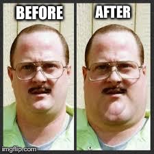 Diet fail | BEFORE AFTER | image tagged in carl put in the wrong food in the pamphlet dammit | made w/ Imgflip meme maker