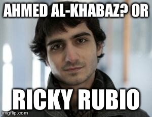 AHMED AL-KHABAZ? OR RICKY RUBIO | made w/ Imgflip meme maker