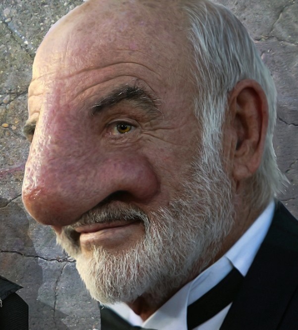 Sean Connery nose close up Blank Meme Template